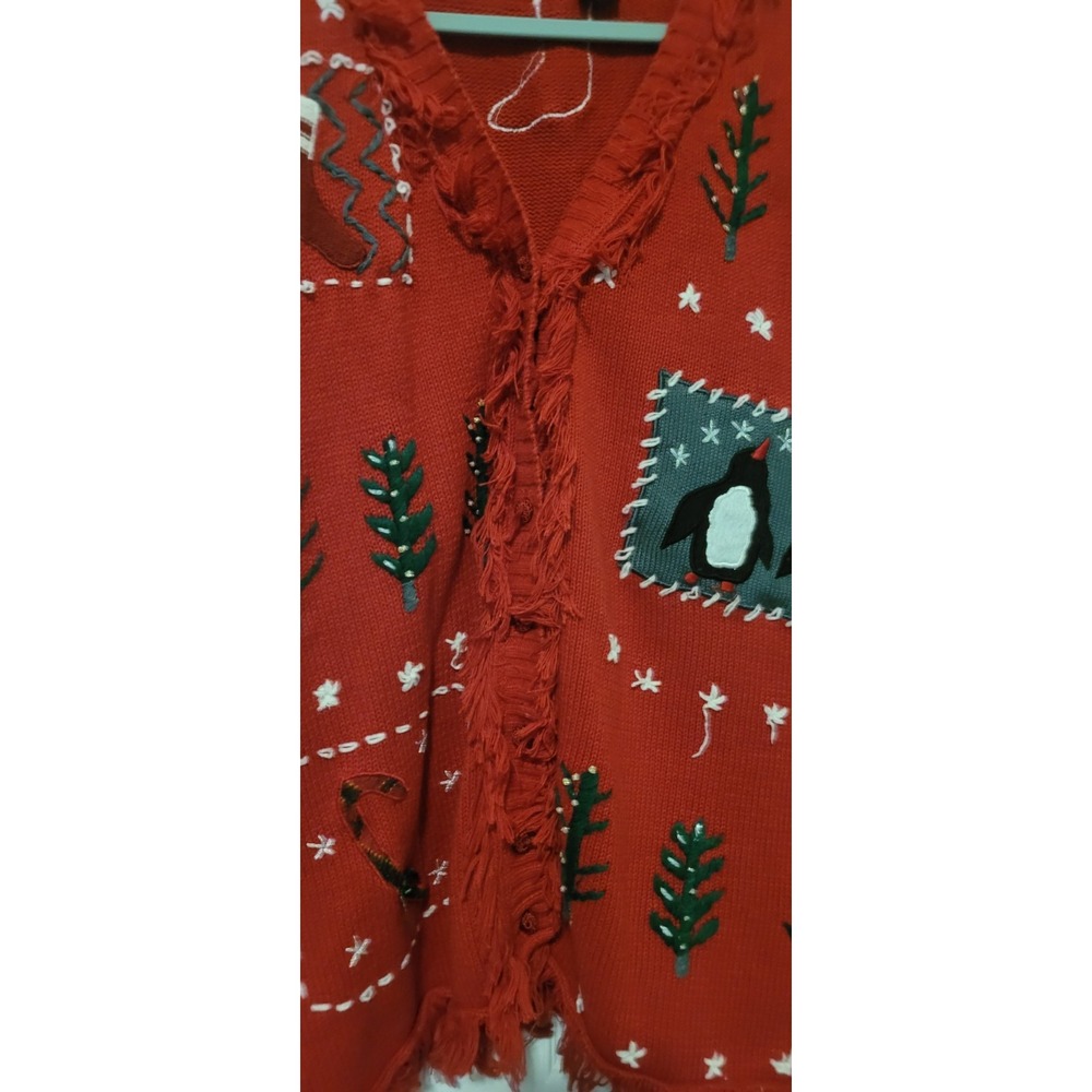 Vintage Extra Point By Reference Point  2x Holiday Sweater - Picture 3 of 12